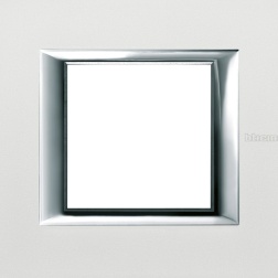 PLACCA 2/3/4/6 POSTI ARGENTO BTICINO AXOLUTE SAN